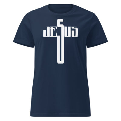 Jesus Cross Style T-Shirt Femme