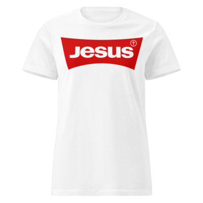 Jesus Logo Style T-Shirt Femme