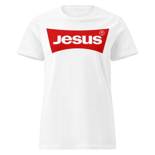 Jesus Logo Style T-Shirt Femme